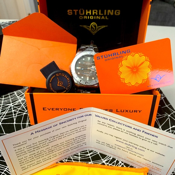 Stuhrling Depthmaster Men's Swiss Automatic Watch - Picture 7 of 16